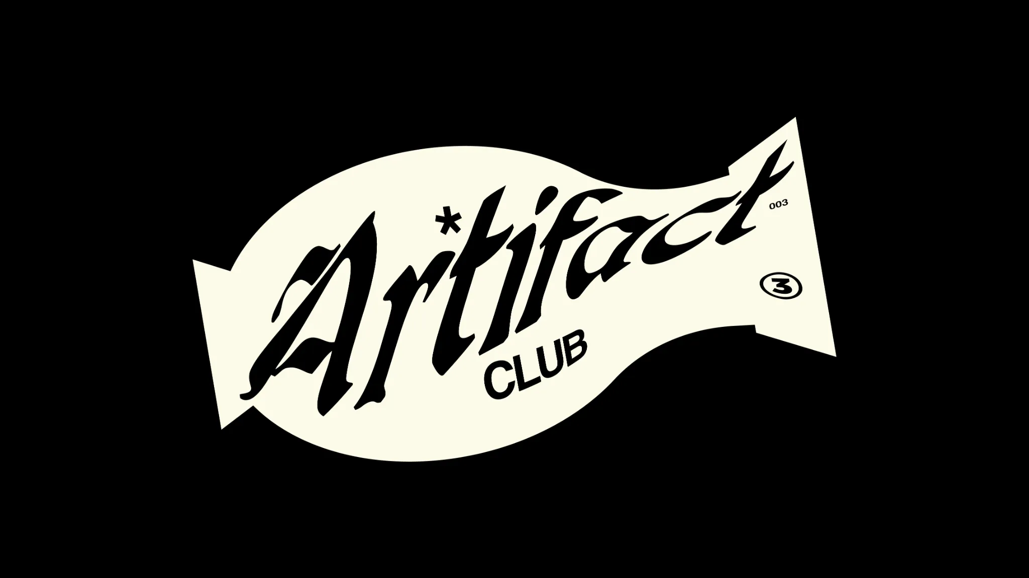Final Artifact Club logo on a black background