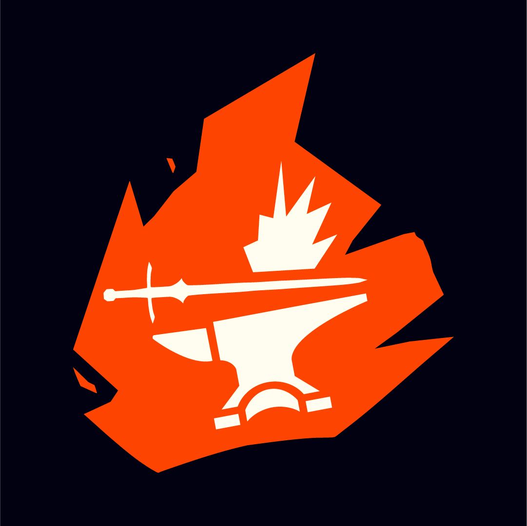 Battle Forged symbol on dark background
