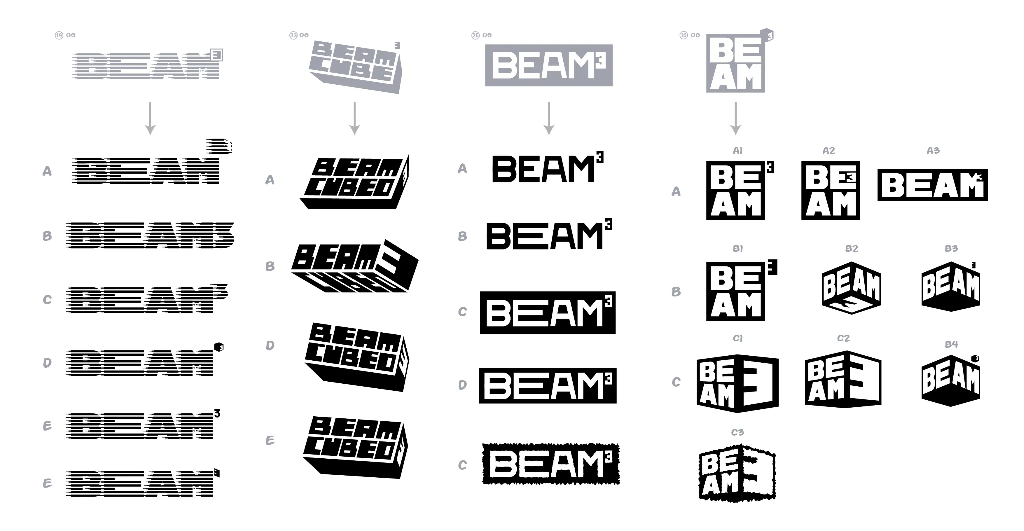 Beam Cubed selected options and revisions