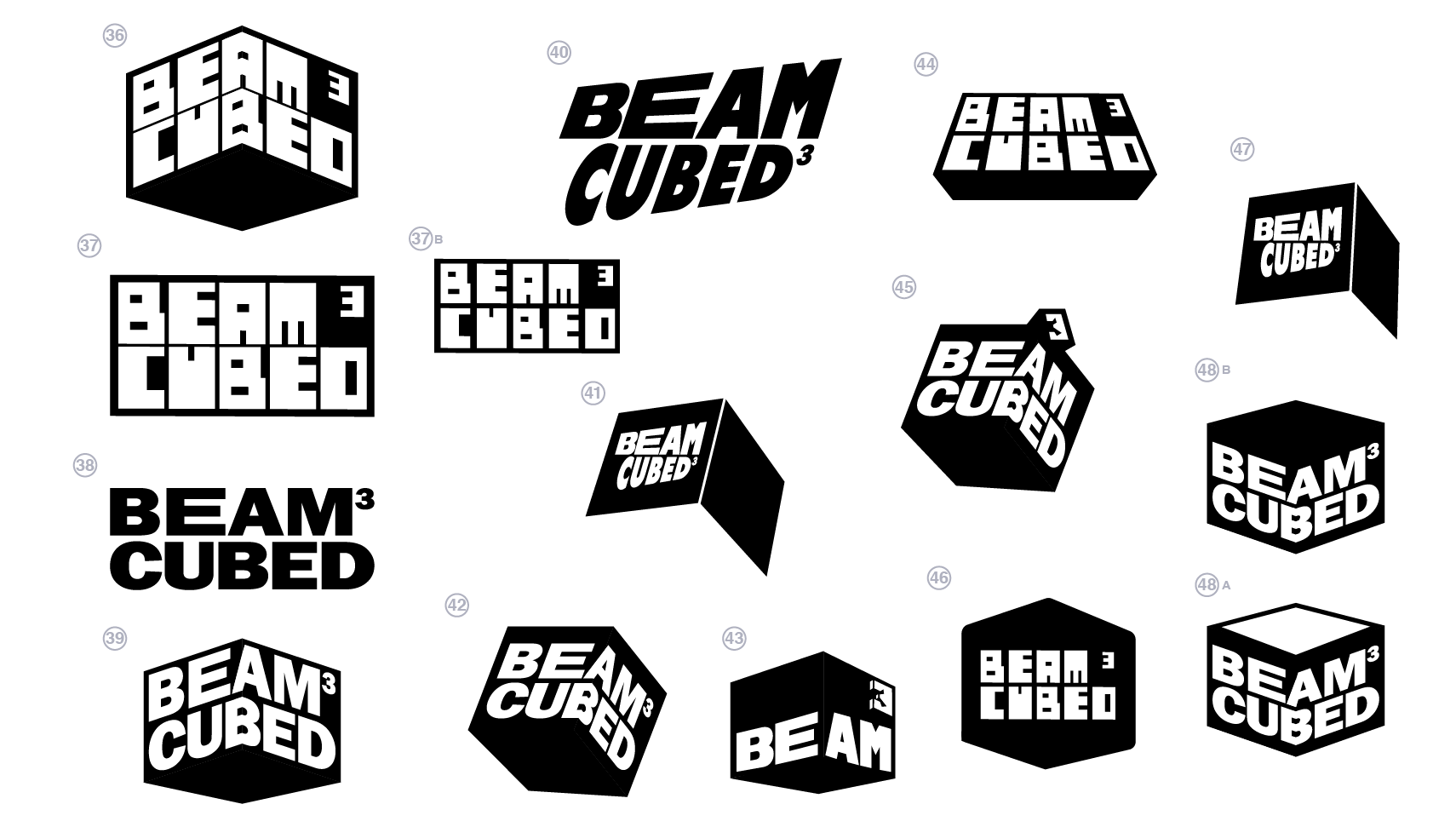 Beam Cubed logo route exploration sheet