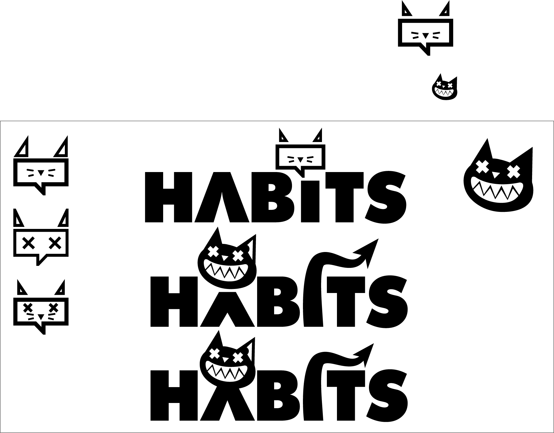 Hvbits logo exploration sheet