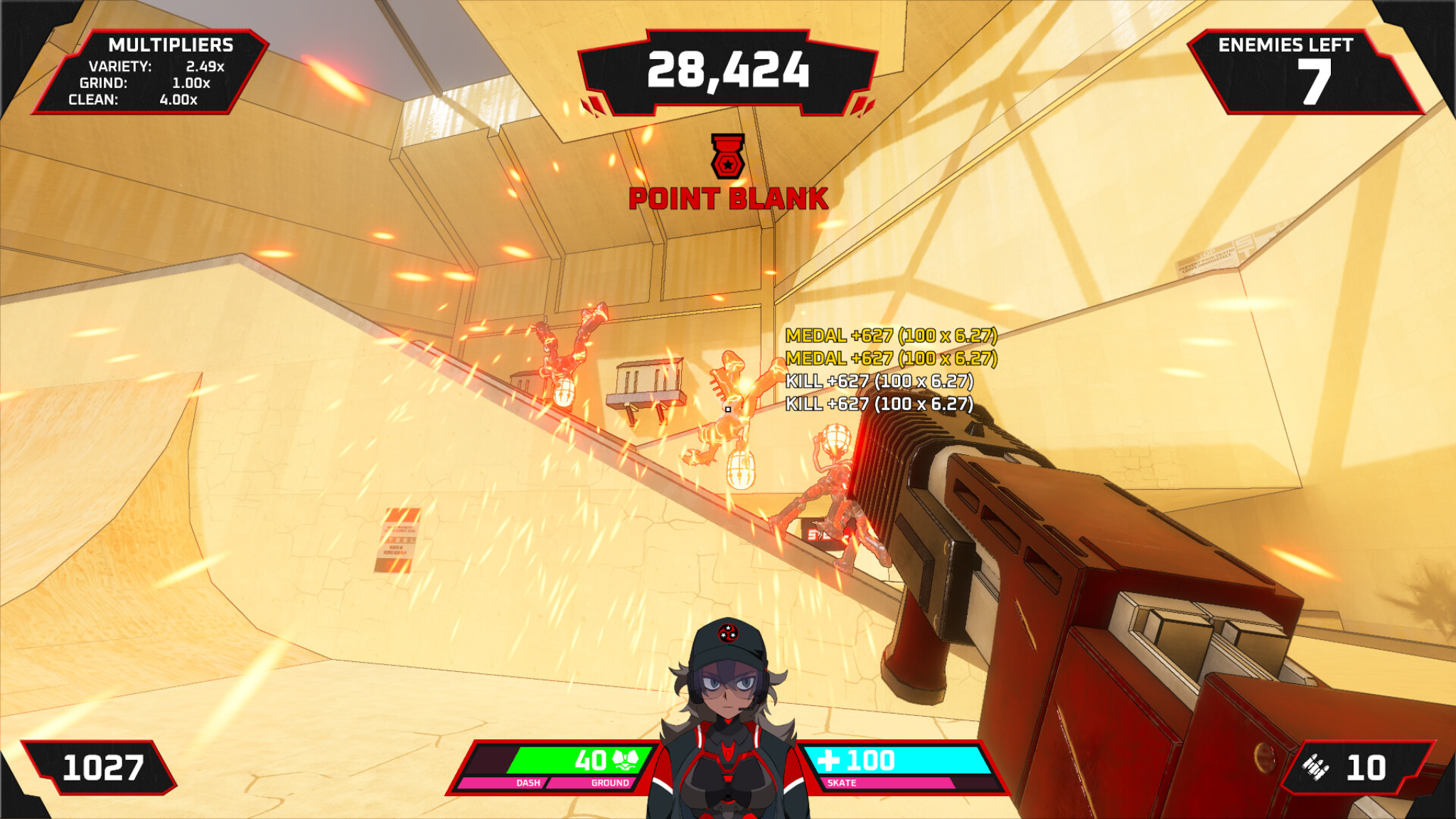 FIRESTARTERS gameplay screenshot showing the main HUD design