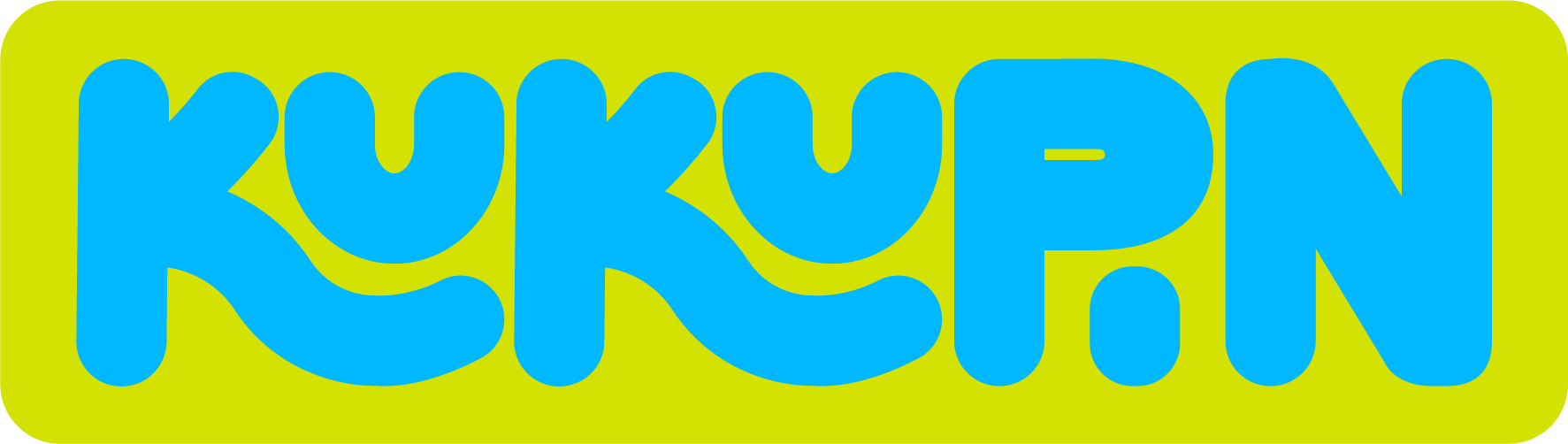 Kukupin logo on pistachio background
