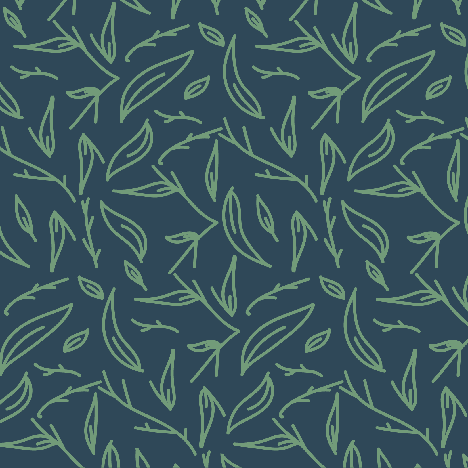 Dark leaf repeat pattern