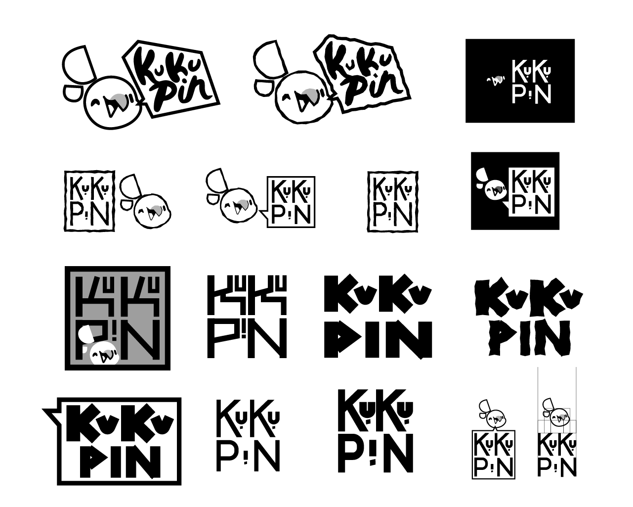 Early Kukupin logo sketches