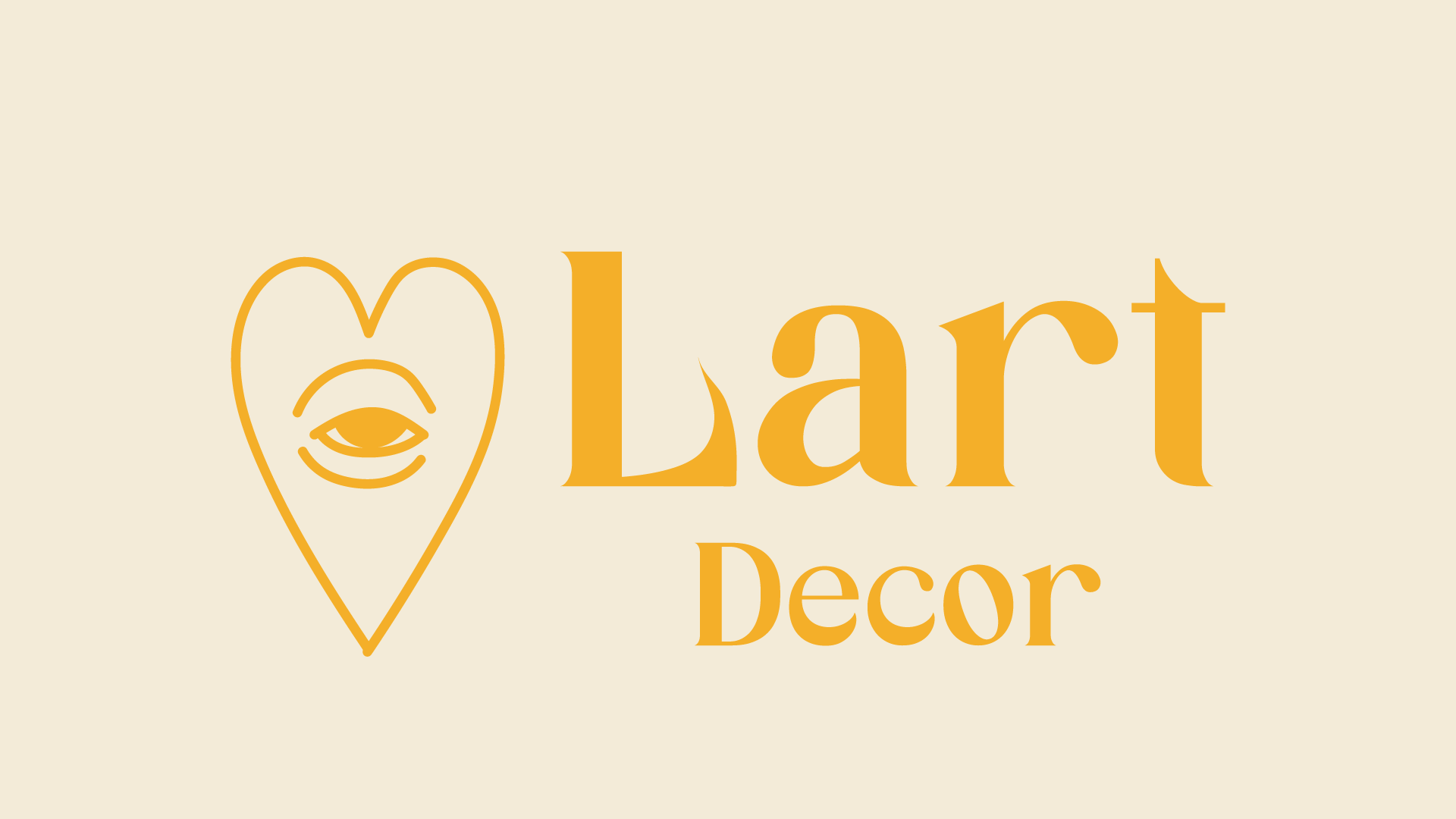Final Lart Decor horizontal logo with heart icon