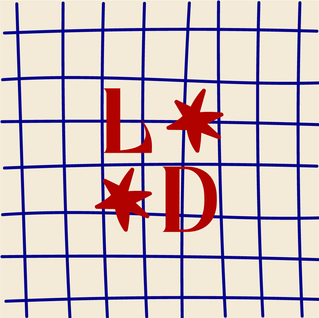 Lart Decor monogram on hand-drawn grid