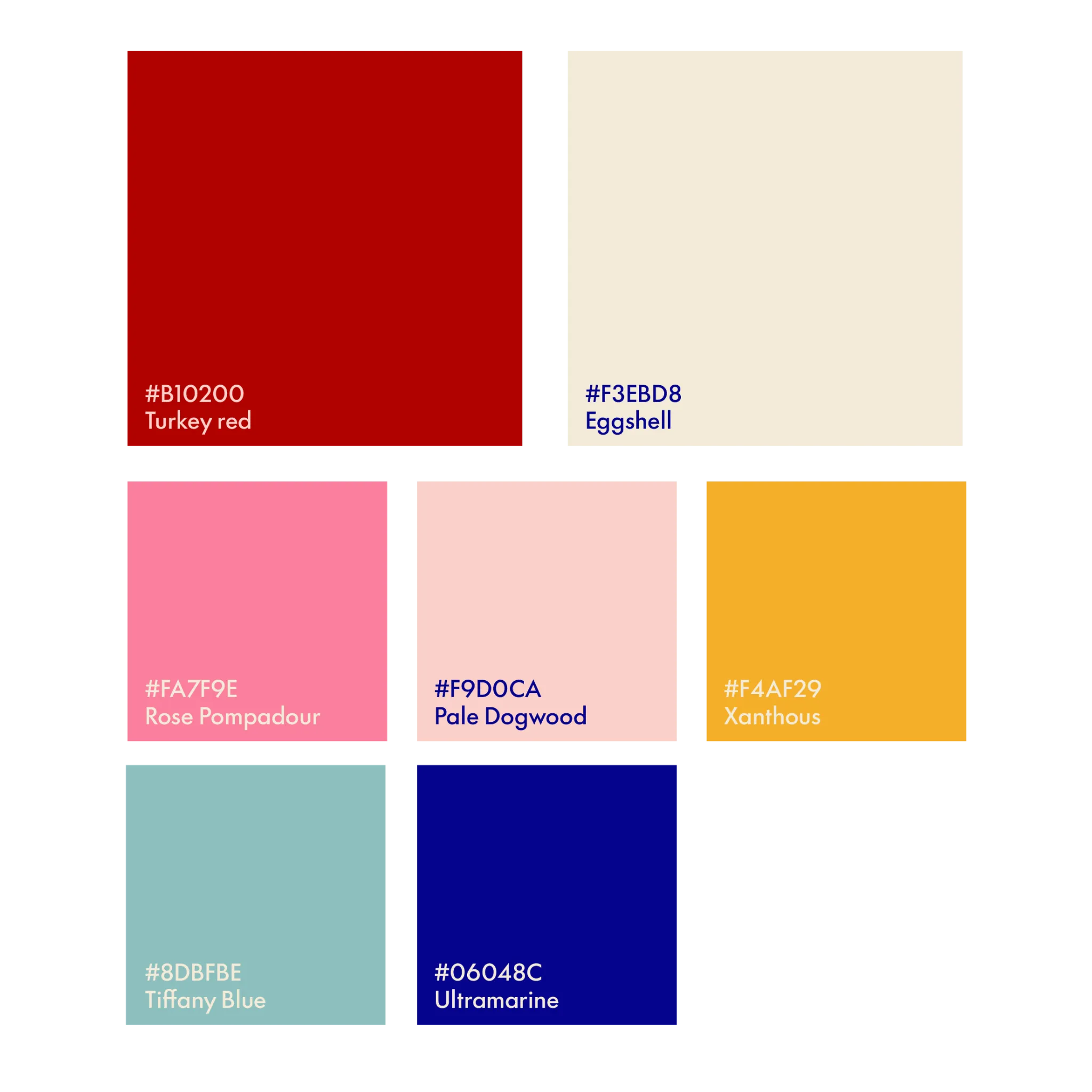 Lart Decor colour palette
