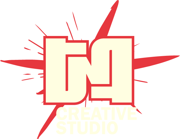 Final TNT Creative Studio logo icon in cream and red